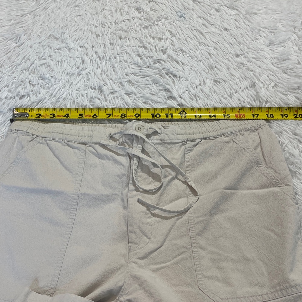 BASIX LIFESTYLE WOMENS SIZE M Beige Casual Drawstring Pants SIZE M  UNISEX - Picture 5 of 7